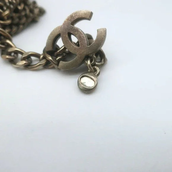 Chanel 06P Runway CC Feather Necklace Draped Chains Pearls & Beads - Picture 8 of 9